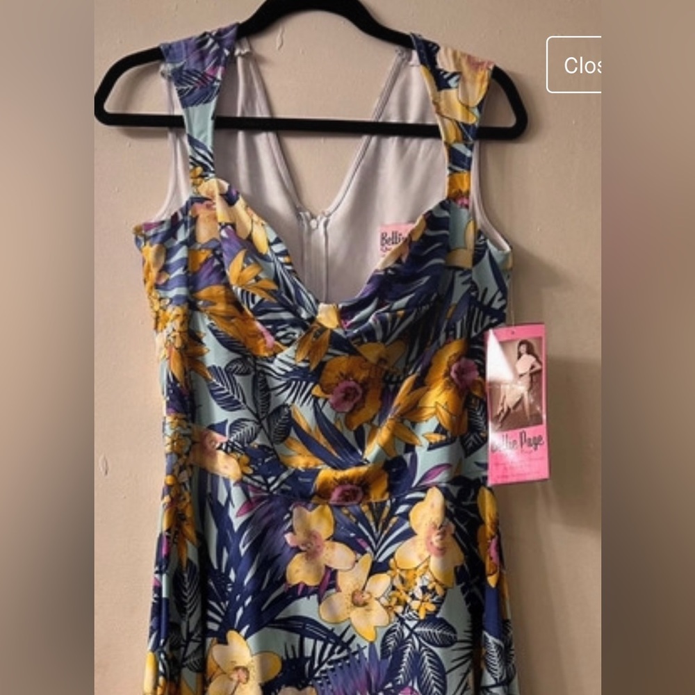 Hawaiian print dress